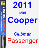 Passenger Wiper Blade for 2011 Mini Cooper - Vision Saver