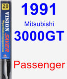 Passenger Wiper Blade for 1991 Mitsubishi 3000GT - Vision Saver