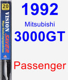 Passenger Wiper Blade for 1992 Mitsubishi 3000GT - Vision Saver