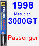 Passenger Wiper Blade for 1998 Mitsubishi 3000GT - Vision Saver