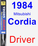 Driver Wiper Blade for 1984 Mitsubishi Cordia - Vision Saver