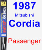 Passenger Wiper Blade for 1987 Mitsubishi Cordia - Vision Saver