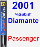 Passenger Wiper Blade for 2001 Mitsubishi Diamante - Vision Saver