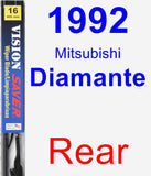 Rear Wiper Blade for 1992 Mitsubishi Diamante - Vision Saver