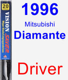 Driver Wiper Blade for 1996 Mitsubishi Diamante - Vision Saver