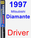 Driver Wiper Blade for 1997 Mitsubishi Diamante - Vision Saver