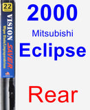 Rear Wiper Blade for 2000 Mitsubishi Eclipse - Vision Saver