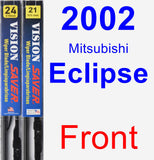 Front Wiper Blade Pack for 2002 Mitsubishi Eclipse - Vision Saver