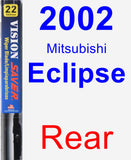 Rear Wiper Blade for 2002 Mitsubishi Eclipse - Vision Saver