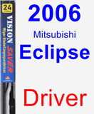 Driver Wiper Blade for 2006 Mitsubishi Eclipse - Vision Saver