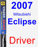 Driver Wiper Blade for 2007 Mitsubishi Eclipse - Vision Saver