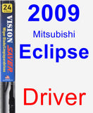 Driver Wiper Blade for 2009 Mitsubishi Eclipse - Vision Saver