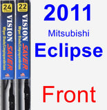 Front Wiper Blade Pack for 2011 Mitsubishi Eclipse - Vision Saver