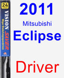 Driver Wiper Blade for 2011 Mitsubishi Eclipse - Vision Saver