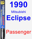 Passenger Wiper Blade for 1990 Mitsubishi Eclipse - Vision Saver