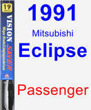 Passenger Wiper Blade for 1991 Mitsubishi Eclipse - Vision Saver