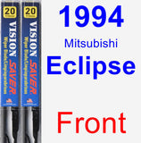 Front Wiper Blade Pack for 1994 Mitsubishi Eclipse - Vision Saver