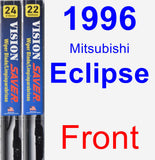 Front Wiper Blade Pack for 1996 Mitsubishi Eclipse - Vision Saver