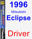 Driver Wiper Blade for 1996 Mitsubishi Eclipse - Vision Saver