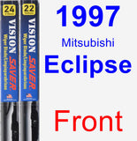 Front Wiper Blade Pack for 1997 Mitsubishi Eclipse - Vision Saver