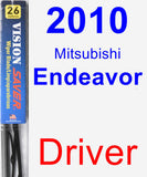 Driver Wiper Blade for 2010 Mitsubishi Endeavor - Vision Saver
