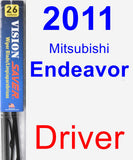 Driver Wiper Blade for 2011 Mitsubishi Endeavor - Vision Saver