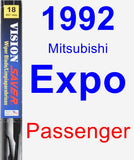 Passenger Wiper Blade for 1992 Mitsubishi Expo - Vision Saver