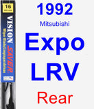 Rear Wiper Blade for 1992 Mitsubishi Expo LRV - Vision Saver