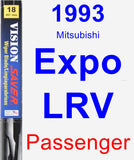 Passenger Wiper Blade for 1993 Mitsubishi Expo LRV - Vision Saver