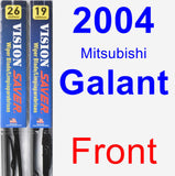 Front Wiper Blade Pack for 2004 Mitsubishi Galant - Vision Saver