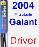 Driver Wiper Blade for 2004 Mitsubishi Galant - Vision Saver