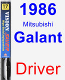 Driver Wiper Blade for 1986 Mitsubishi Galant - Vision Saver