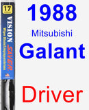 Driver Wiper Blade for 1988 Mitsubishi Galant - Vision Saver