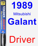 Driver Wiper Blade for 1989 Mitsubishi Galant - Vision Saver