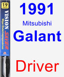 Driver Wiper Blade for 1991 Mitsubishi Galant - Vision Saver