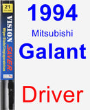 Driver Wiper Blade for 1994 Mitsubishi Galant - Vision Saver