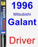 Driver Wiper Blade for 1996 Mitsubishi Galant - Vision Saver