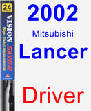 Driver Wiper Blade for 2002 Mitsubishi Lancer - Vision Saver