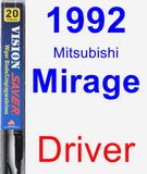 Driver Wiper Blade for 1992 Mitsubishi Mirage - Vision Saver