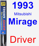 Driver Wiper Blade for 1993 Mitsubishi Mirage - Vision Saver