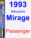 Passenger Wiper Blade for 1993 Mitsubishi Mirage - Vision Saver