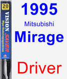 Driver Wiper Blade for 1995 Mitsubishi Mirage - Vision Saver