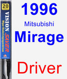 Driver Wiper Blade for 1996 Mitsubishi Mirage - Vision Saver