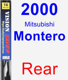 Rear Wiper Blade for 2000 Mitsubishi Montero - Vision Saver