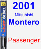 Passenger Wiper Blade for 2001 Mitsubishi Montero - Vision Saver