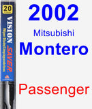 Passenger Wiper Blade for 2002 Mitsubishi Montero - Vision Saver