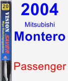 Passenger Wiper Blade for 2004 Mitsubishi Montero - Vision Saver