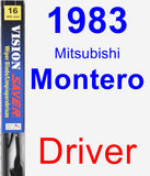 Driver Wiper Blade for 1983 Mitsubishi Montero - Vision Saver