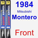 Front Wiper Blade Pack for 1984 Mitsubishi Montero - Vision Saver