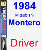 Driver Wiper Blade for 1984 Mitsubishi Montero - Vision Saver